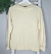 Ann Taylor Cozy Mock Neck Sweater * Cream * XS