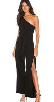 BARDOT Bellini Black One Shoulder Jumpsuit Size 10