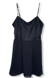 Candie’s Black Textured Cutout Strappy Dress