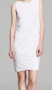 VINCE WOMENS SLEEVELESS DRAPED WHITE DRESS WHITE Grecian