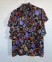 T Tahari Patterned Blouse