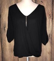 VENUS BLACK XS BLOUSE