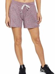 Pacific Trail Relaxed Athletic Shorts In Eggplant Heather Size Medium