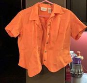 Women’s Liz Claiborne crop summer button down M