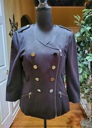 GIANNI BINI Military Style Double Breasted Jacket