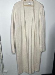 Magaschoni Open Sweater Long Duster Cardigan Heavy Knit