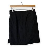 New LIZGOLF Liz Claiborne SKORT Skirt Women's Size 6 Black Side Zipper NWT