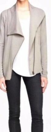 Helmut Lang Asymmetrical Zip Front Moto Grey Small