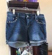 earl jean blue jean shorts size 13