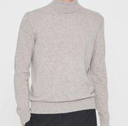 Club Monaco Gray CASHMERE XL Turtleneck Sweater Long Sleeve Excellent Conditio