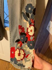 I.N.C. Floral Embroidered Jeans 