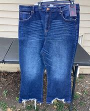 NEW! High Rise Crop Flare Jeans. Size Juniors 21