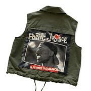 Via Penny Lane Reworked Apparel | 2Pac Poetic Justice Green Vest