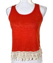 REBEL SUGAR Red Sleevless Summer Tank Top M Med