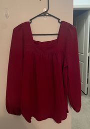 Maroon Blouse