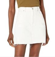 Lucky Brand White Old Favorite Mini Denim Jean Skirt