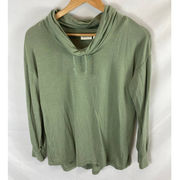 Rachel Zoe Cowl Neck Green Sweatshirt Size XS