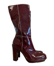 Tommy Hilfiger Heeled Patent Leather Boots SIZE 7