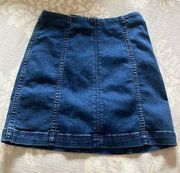 Free People Jean Mini Skirt - Size 0