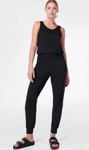 Sweaty Betty Gary black racer back Jumpsuit size medium