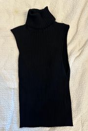 Sleeveless Turtleneck Sweater