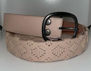 NEW w Tag Cato Belt Boho w Stitched Accent Pale Dogwood Pink Vegan Women’s 3X