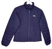 The North Face Women’s 550 Flare Goose Down Full Zip Jacket Dark Purple Blue XS