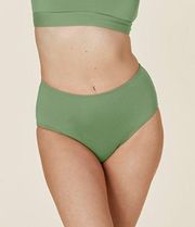 NWT Andie The High Waisted Bikini Bottom in Sage Green sz S