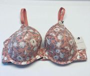 Lucky Brand Lucky You Super Soft Floral Bra Size 38D NWT