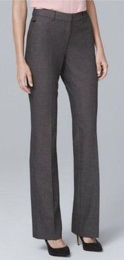 WHBM The Boot Lined Dress Pants Gray Micro Check Office Pant Women’s Size 4