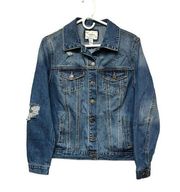 Forever 21 NWT  Distressed Jean Jacket - M