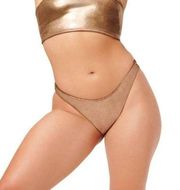 NEW Good American Women's Size 3 L Better Bikini Bottom Mocha Foil