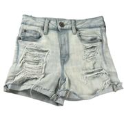 American Eagle American Eagles shorts jean light blue size 4 next level stretch