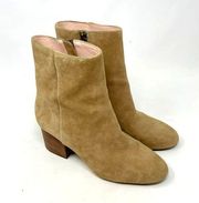 J. Crew Sadie Ankle Boots in Tan Suede Size US 7.5