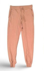 THE DROP XXS🍒NUDE PEACH SWEATPANTS POCKETS DRAWSTRING PERFECT FIT CUFFED LEGS