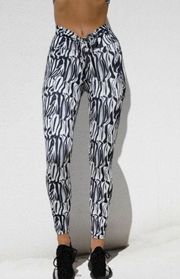 Zebra Ruched Tights 