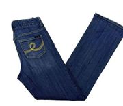 Seven7 Boot Cut Dark Wash Mid Rise Denim Jeans Womens Sz 4