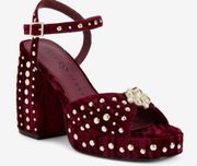 The Meadow Ornament Sandal in Burgundy