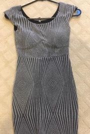 Silver Sparkly Bodycon Dress