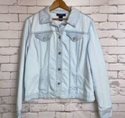 Jeans Shop light wash denim jean jacket - medium - EUC