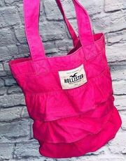 HOLLISTER Ruffled Tote Bag