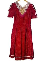 Gunne Sax by Jessica San Francisco Vintage Prairie Dress AS IS Size 13