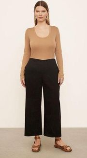 VINCE Plus Size black Crop Wide Pant