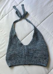Cropped Knit Halter Top