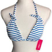 Xhilaration  Striped Triangle Halter Bikini Top