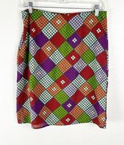 FREE PEOPLE Multicolored Polka Dot Skater Skirt, Size 7