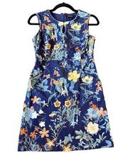 Lands end keyhole floral sleeveless dress size 4p