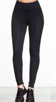 Alala black high rise mesh perforated full length siren leggings