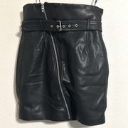 NWT BlankNYC Faux Leather Zipper Skirt