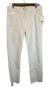 Mother Jeans Women's Size 30 The Rascal Ankle Snippet White NEW